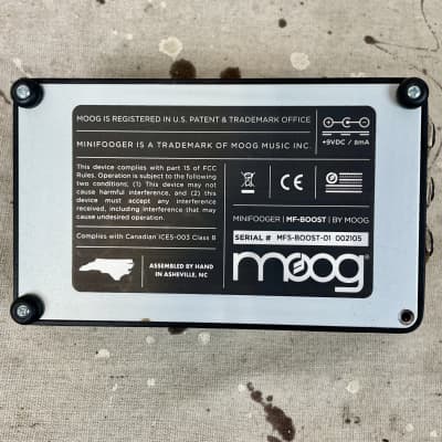 Used Moog MF Boost Minifooger Analog Effect - Black image 6