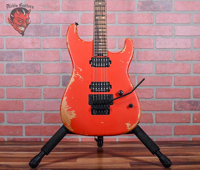 Charvel Pro-Mod Relic San Dimas Style 1 HH FR PF Weathered Orange 2024  w/Gigbag | Reverb