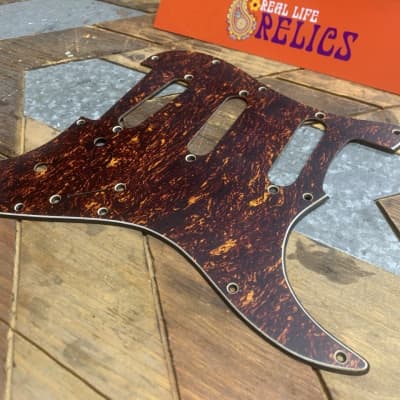 Real Life Relics Brown Tortoise Fender® Stratocaster®  Pickguard 4 Ply 11 Hole SSS   [PGN4]