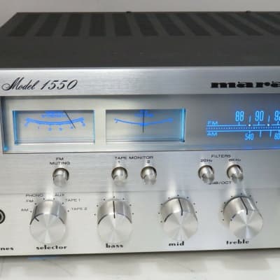 MARANTZ 1550 STEREO RECEIVER WORKS PERFECT SERVICED FULLY RECAPPED A+ CONDITION image 5
