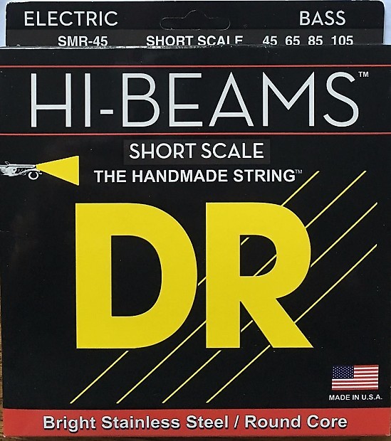 DR SMR-45 Hi-Beam Stainless Steel Electric Bass Strings - Medium (45-105) image 1