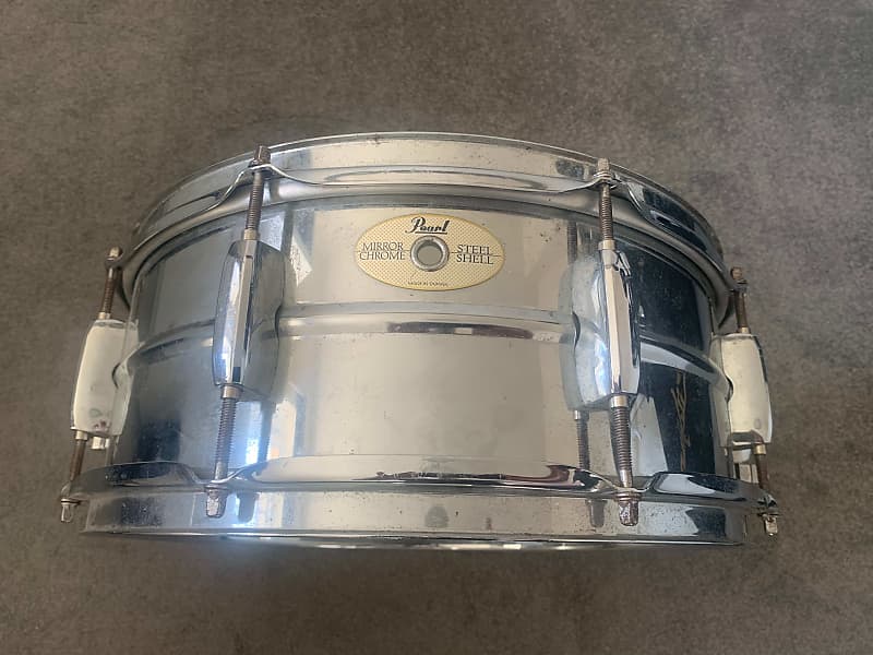 Pearl Mirror Chrome 14x6.5 Snare Drum image 1