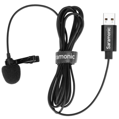 Saramonic SR-ULM10 Upgraded Omnidirectional USB Lavalier with 6.56' (2m) Cable image 1