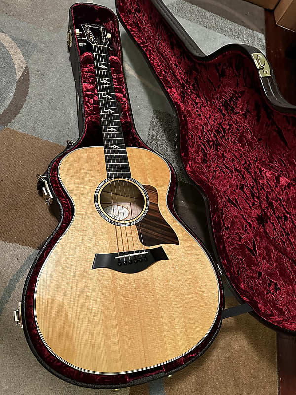2018 Taylor 612 612e 14-fret Grand Concert Natural Brown Sugar Stained Flamed ES2 OHSC image 1