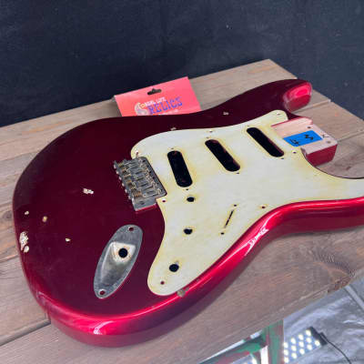 Real Life Relics Strat® Stratocaster® Body Aged Candy Apple Red  #2 image 5