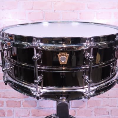 Ludwig Black Beauty Snare Drum w/Tube Lugs 5"x14" Black Chrome(Jacksonville, FL) image 1