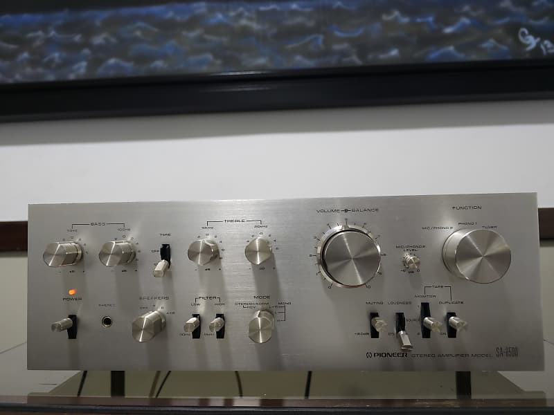 Pioneer SA-8500 Stereo Amplifier Recapped Operational  			
