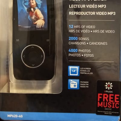 COBY MP620-4G VIDEO MP3 PLAYER Digital Portable Player in Original Packaging image 1