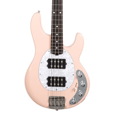 Ernie Ball Music Man Stingray Special 4 HH Bass Guitar w/ Case - Pueblo Pink image 3