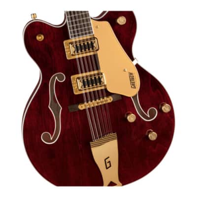Gretsch G5422G-12 Electromatic Classic Hollow Body Double-Cut 12-String Guitar with Gold Hardware and Laurel Fingerboard (Right-Handed, Walnut Stain) image 5