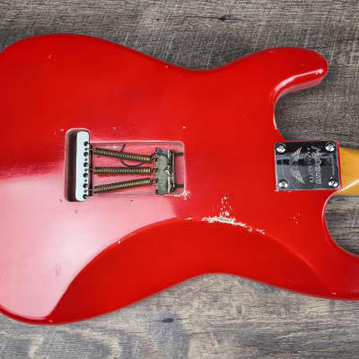 MyDream Stratocaster Custom Built - Light Relic Hot Rod Red Texas Special image 3