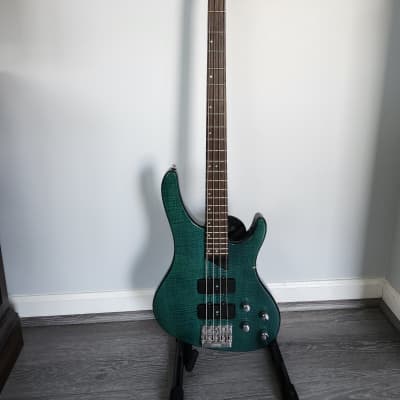 Washburn Bantam XB-400 Bass Guitar | Transparent Green for sale