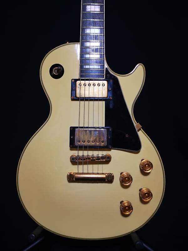 Burny RLC 65 1990 White Made in Japan Les Paul Custom