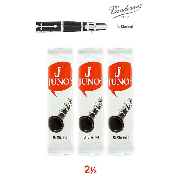 Vandoren JUNO JCR0125/3 Bb 2.5. (3 Reed Card) Reverb