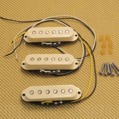 Fender samarium cobalt noiseless pickups / Strat set / White | Reverb