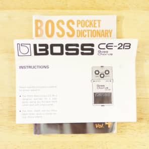 ベース BOSS CE-2B Made in Japan BOSS - CE-2B Bass Chorus (MIJ) - YouTube