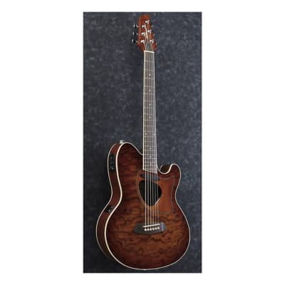 Ibanez Talman Series TCM50VBS Acoustic Electric Guitar , Vintage Brown Sunburst image 3