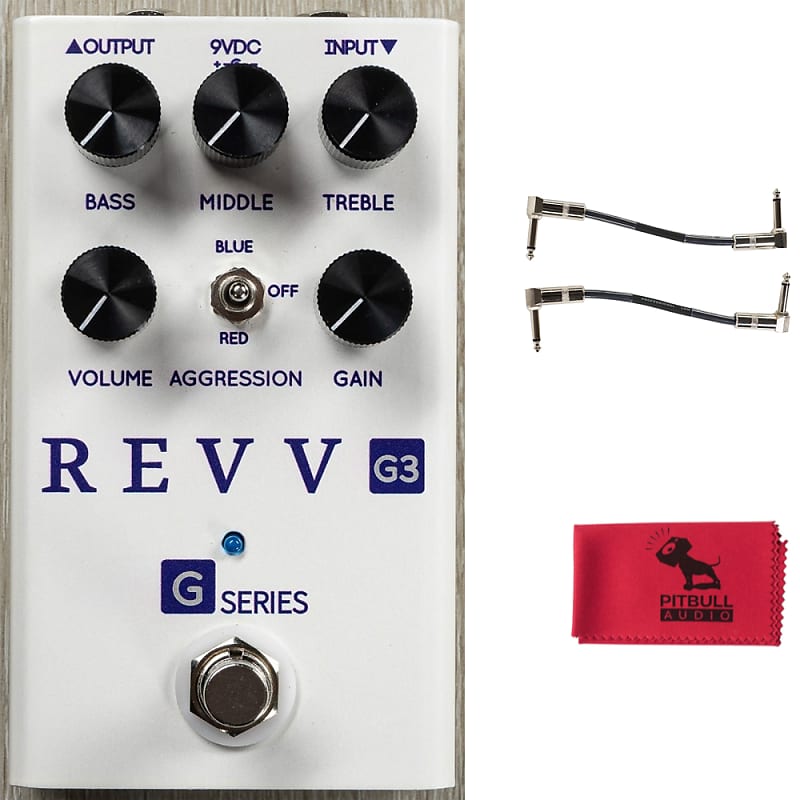 Revv Amplification G3 Distortion Pedal, Exclusive Pearl