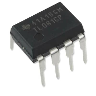 Texas Instruments TL081CP High Slew Rate JFET-Input Operational Amplifier Op-Amp IC (Pack of 1) image 1