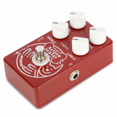 Caline CP-74 Red Action Replay Distortion Guitar Effect Pedal with True Bypass image 2