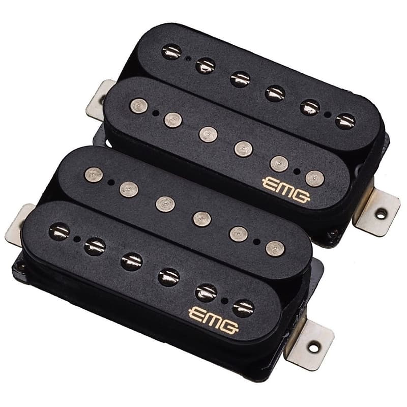 EMG Retro Active Fat 55 Electric Guitar Pickup Set, Black image 1