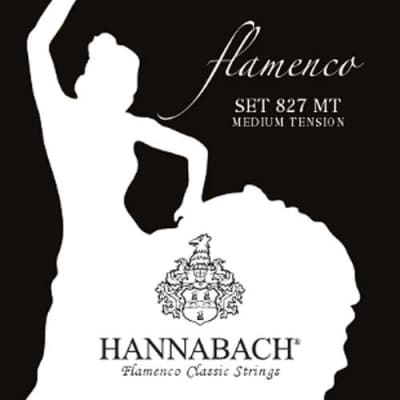 2-Set Pack of Hannabach 827 MT Flamenco Guitar Strings, Medium Tension for sale