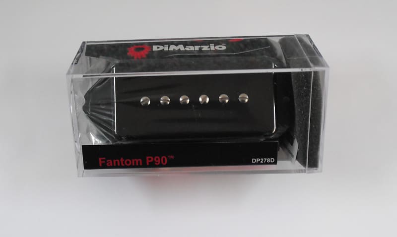 DiMarzio Fantom P-90 Soapbar W/Dog Ears Black DP 278D