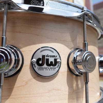 DW USA Collectors Series | Natural Satin Oil Finish | 6.5 x 14" SOLID 1pc. Maple shell Snare  (2022) image 5