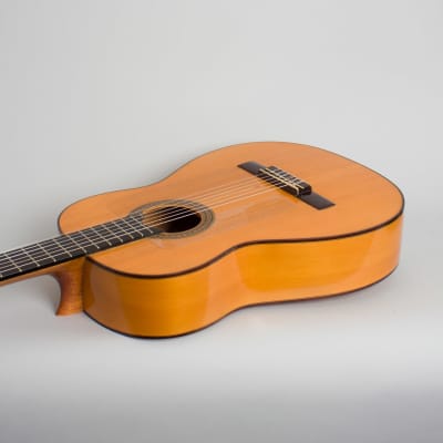 Manuel Contreras  Flamenco Guitar (1970s), period black hard shell case. image 7