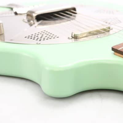 National Reso-phonic Resolectric Res-o-tone Seafoam Green Dobro Guitar w/ Case #50496 image 20