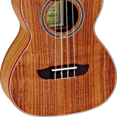 Ortega Guitars, 4-String Timber Series Solid Top Baritone Ukulele w