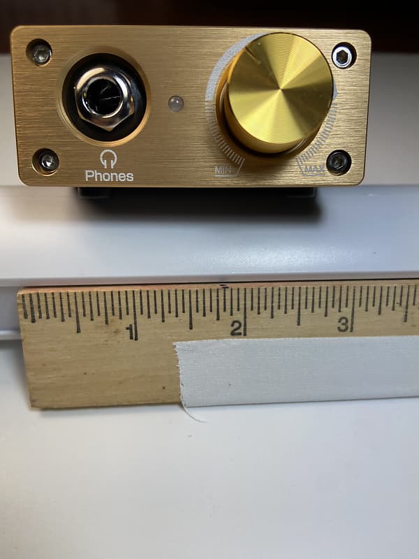 Douk Audio U3 Mini Class A Headphone Amplifier HiFi Desktop Stereo Amp Early 2000s - Gold face plate on black body image 1