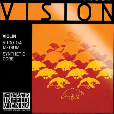 Thomastik-Infeld VI100 Vision Synthetic Core 1/4 Violin String Set - (Medium)