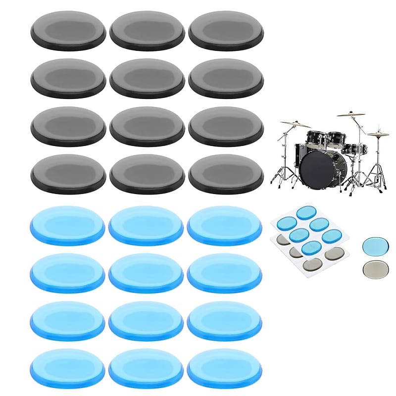 Drum Dampeners Gels Pcs Non Toxic Silicone Gel Mute Pads Reverb