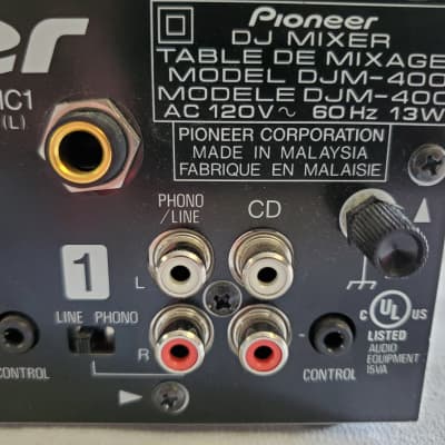 Pioneer DJM-400 Two Channel DJ Mixer - Good Used Condition - Quick Shipping image 4