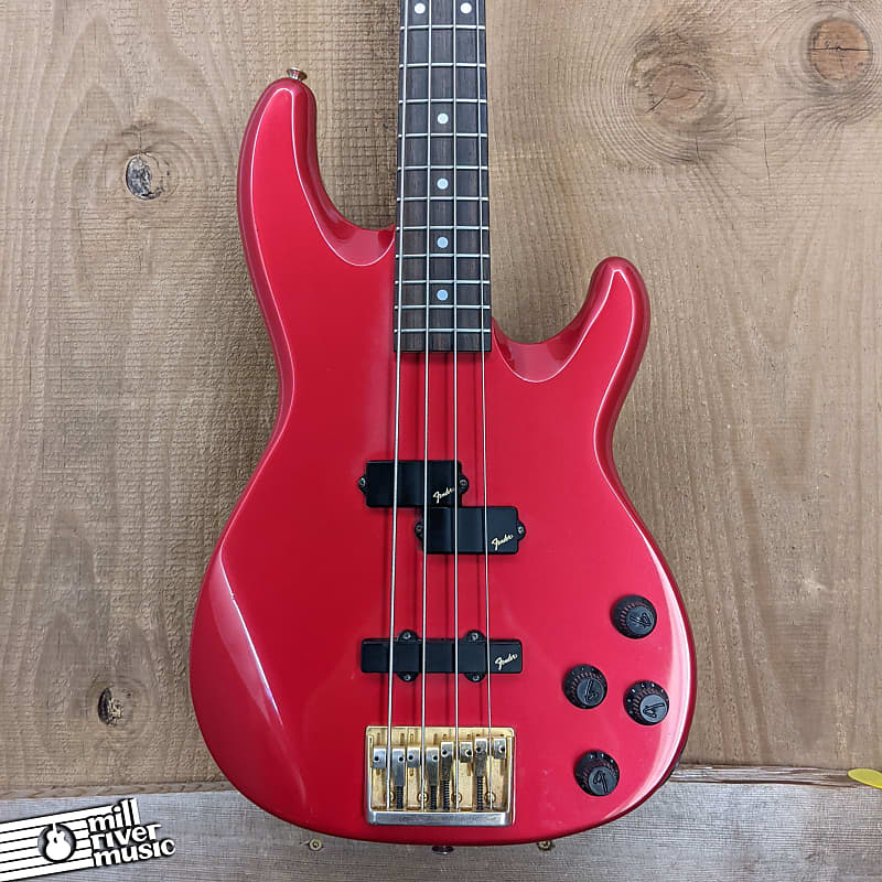 Fender Contemporary Precision Bass Lyte Standard MIJ Red 1980s-90s Japan