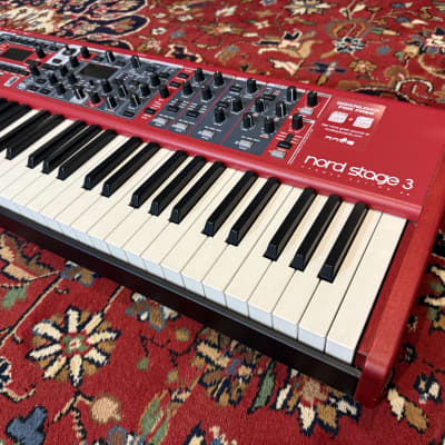 Nord Stage 3 HA88 Hammer Action 88-Key Digital Piano 2017 - Present - Red (warranty / NORD trolley bag) image 7