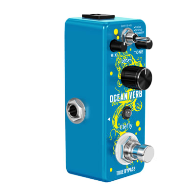 Clefly Digital Pedals Reverb Ocean Verb Effects Pedal 3 Modes for Electric Guitar Bass True Bypass image 2