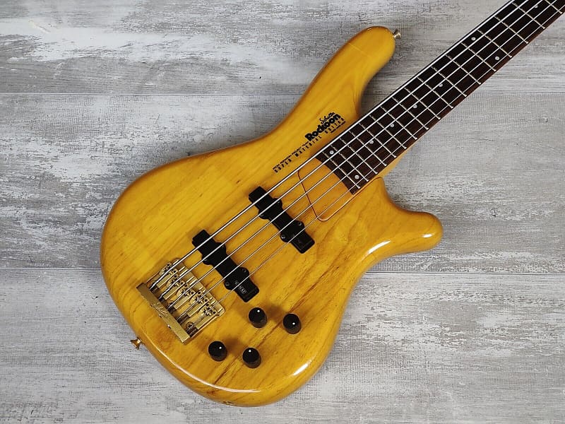 1989 Rockoon Japan (by Kawai) RB-855S 5-String Bass (Natural) image 1