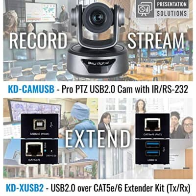 Key Digital USB 2.0 Full HD Live Broadcast Conference & Education, Indoor PTZ Camera image 6