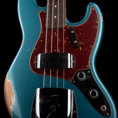 Fender Custom Shop 1960 Jazz Bass Relic Aged Ocean Turquoise image 8