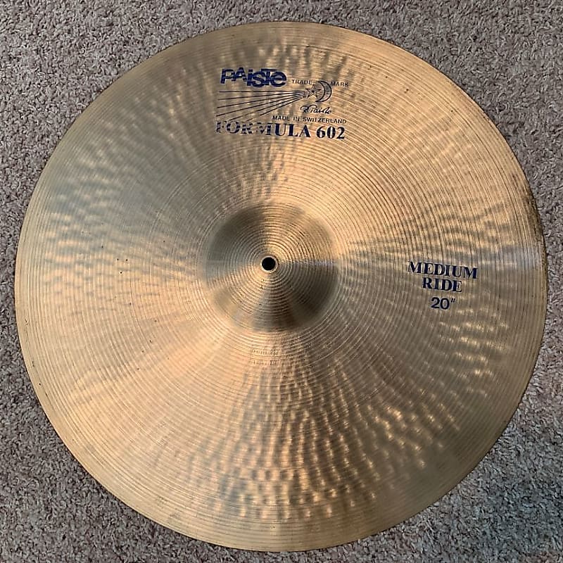 Paiste 20" Formula 602 "Blue Label" Medium Ride Cymbal image 1