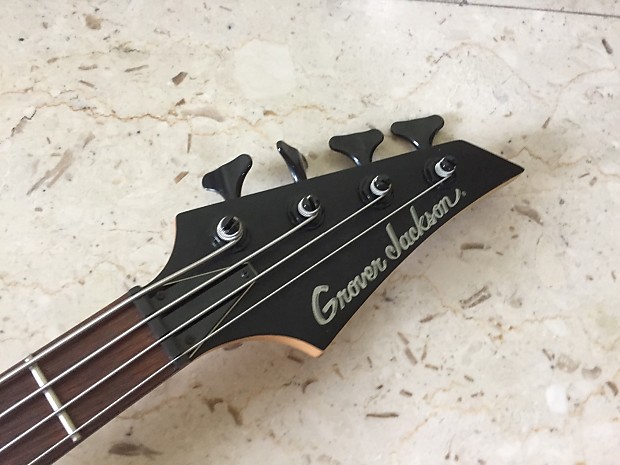 Grover Jackson PJ Japan Market Electric Bass Guitar Matt Black Precision  Jazz
