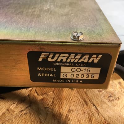 Furman GQ-15 Graphic EQ Equalizer Rack Unit image 15