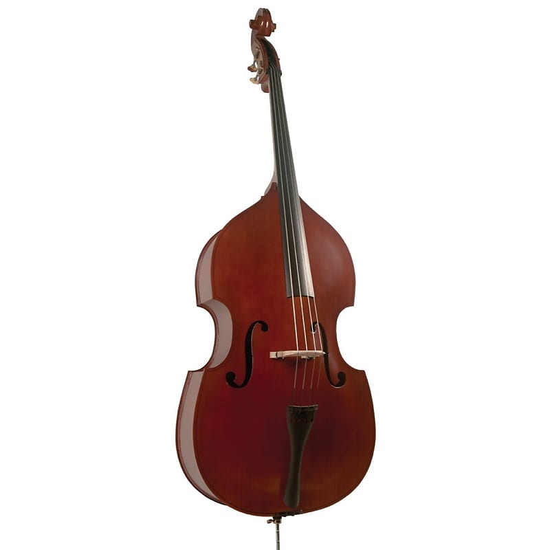 New Palatino VB-004 Crack-Resistant Upright Bass with Padded Bag, 1/8 Size image 1