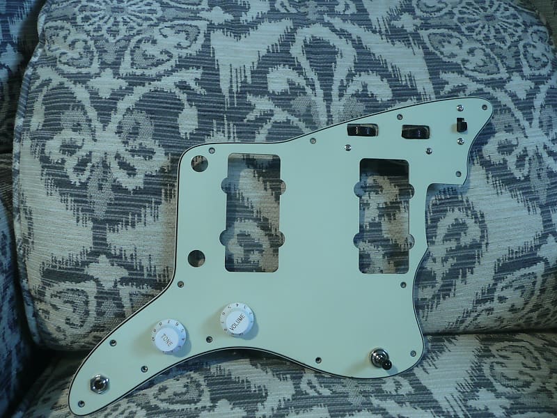 Prewired Jazzmaster pickguard wiring harness kit for Reverb