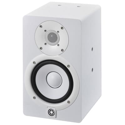 Yamaha HS5W 5" Active Studio Monitor Speakers White w Scarlett Solo Interface image 3