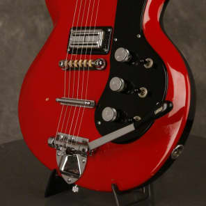 Gretsch ASTRO-JET model 2126 w/original strap, polish cloth, and manual 1965 Red image 5