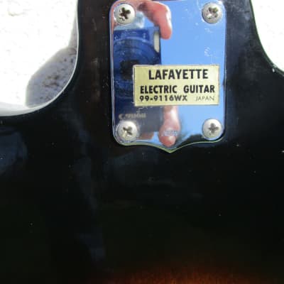 Lafayette Guitar, 1960's, Japan, Sunburst Finish, Selling "As Is" image 10