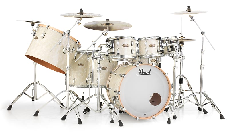 Pearl Session Studio Select 24"x14" Bass Drum w/o BB3 Bracket NICOTINE WHITE MARINE PEARL STS2414BX/C405 image 1